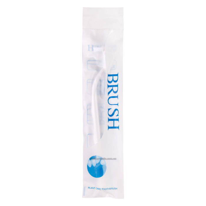 Toothbrush for braces, implants and dentures, White